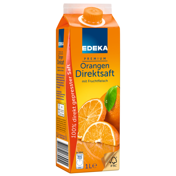 Bild von Herzstücke Orangen Direktsaft 1l